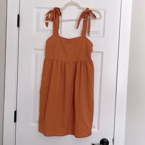 Shein Orange Babydoll Dress